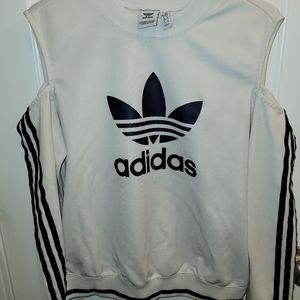 White Adidas long sleeve shirt